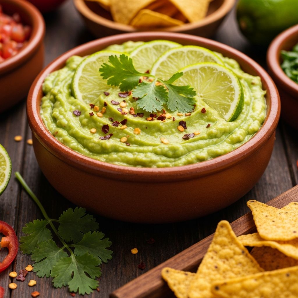 Traditional Guacamole - Mexican Cuisine