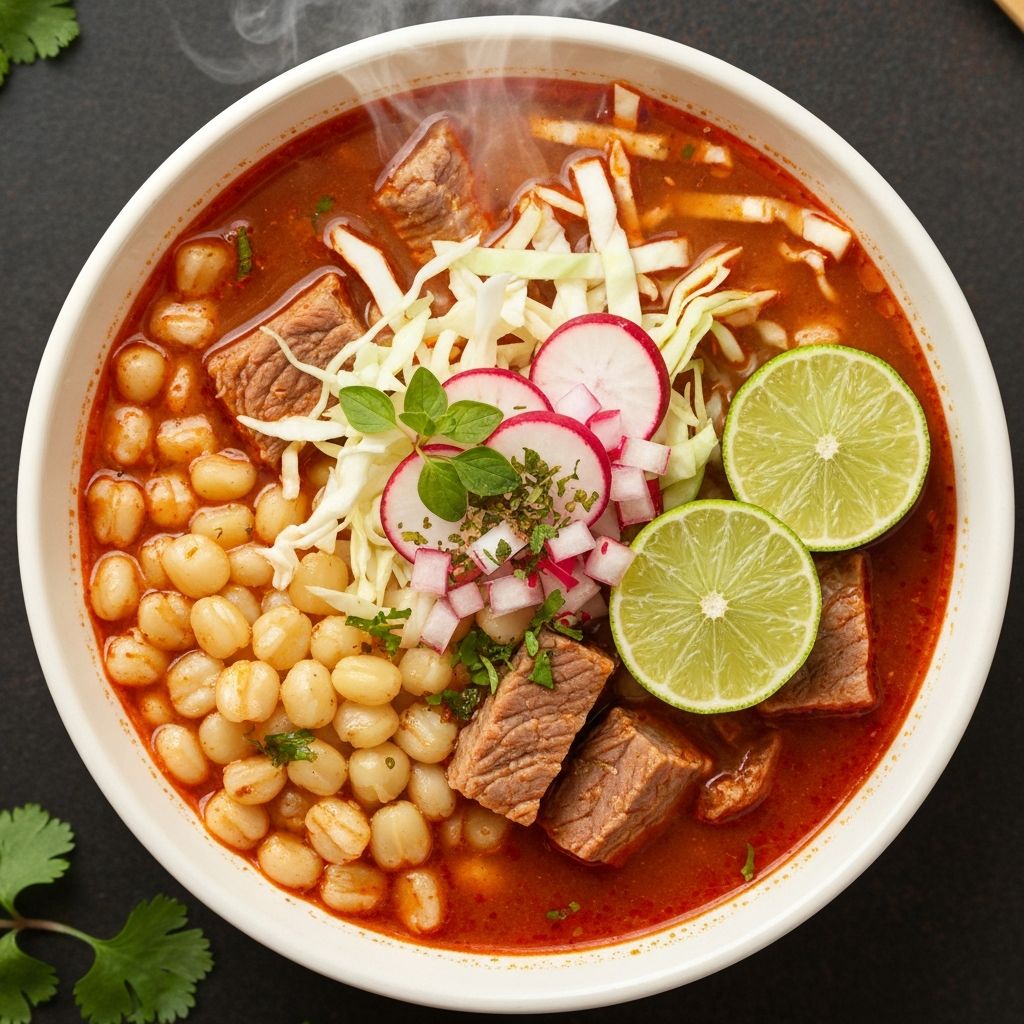 Pozole Rojo - Mexican Cuisine